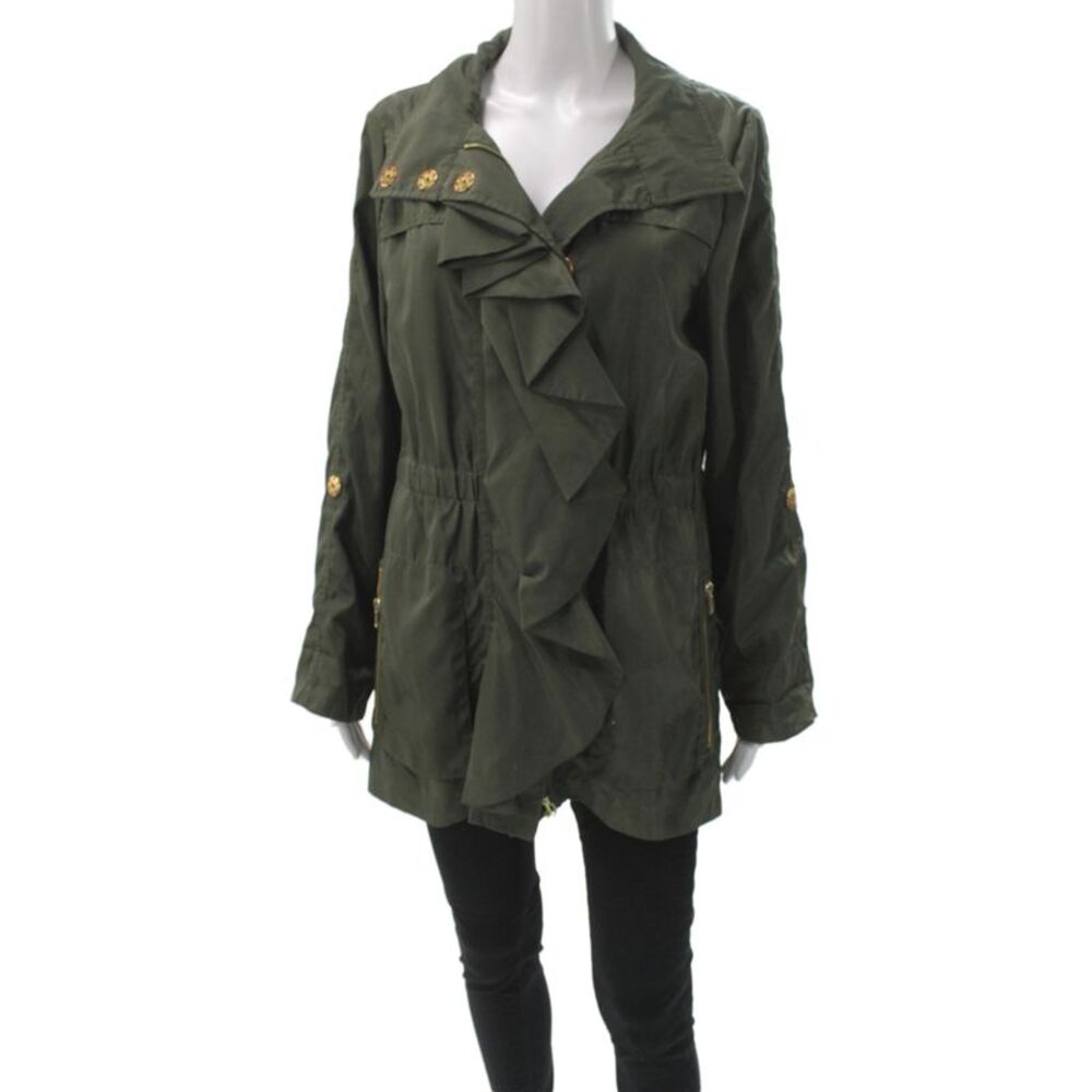 CM 1969 Ciao Milano Womens Anorak Jacket Green Zip Size S